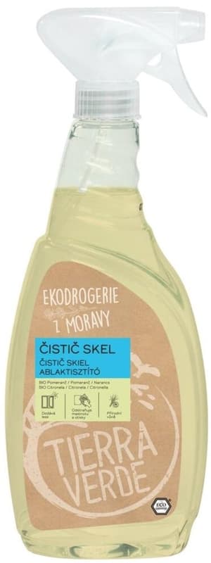 Glass cleaner with BIO orange and citronella essential oils  (bottle 750 ml)
