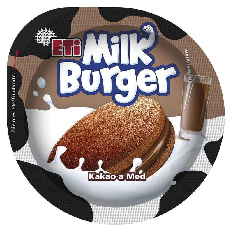 Eti Milk burger cocoa-honey