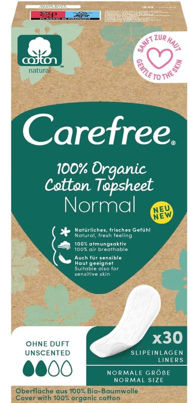 Carefree Organic Cotton Normal pads