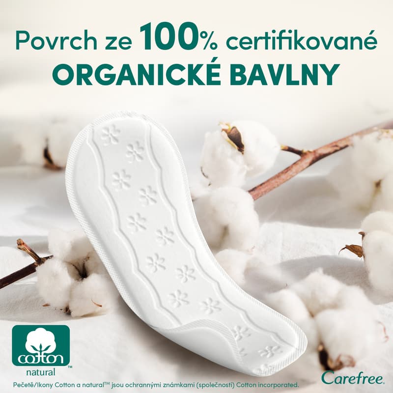 Carefree Organic Cotton Long pads