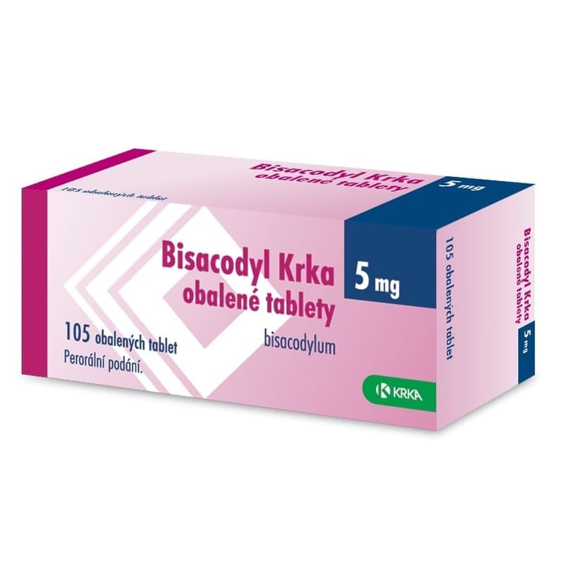 BISACODYL KRKA 5MG Obalená tableta 105