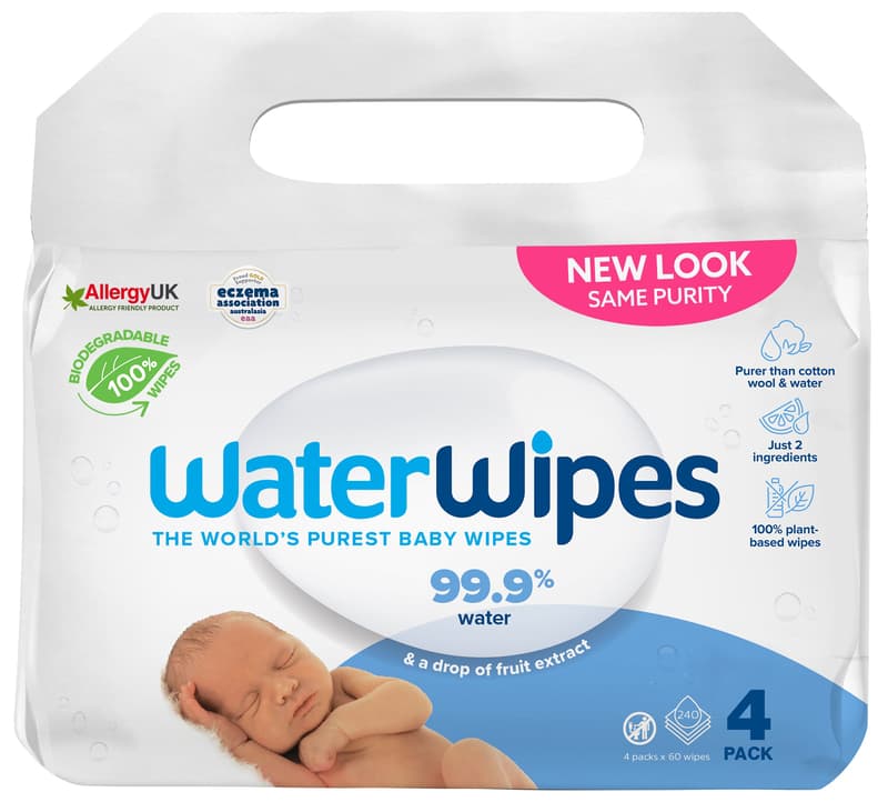 Waterwipes BIO Biodegradable wet wipes 4×60 pcs