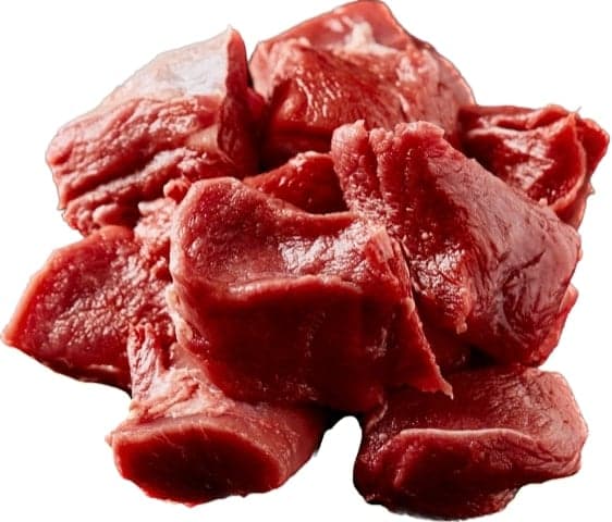 Venison Fallow deer meat for stew