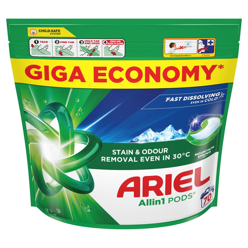 Ariel Mountain Spring Allin1 washing capsules
