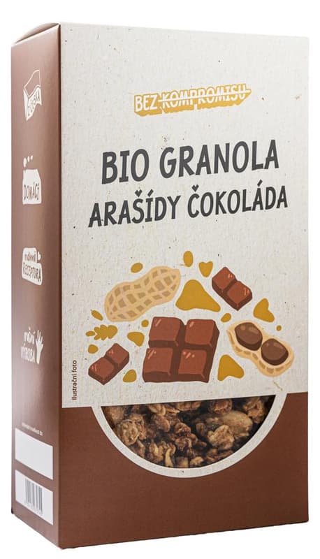 Rohlik.cz BIO Granola čokoláda a arašídy
