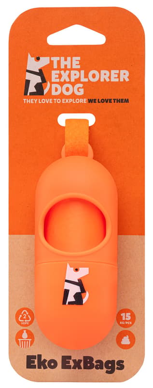 Explorer Dog Container for dog excrement bags
