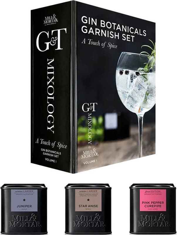 Mill & Mortar Gin Botanicals A Touch od Spice sada s doplňky k ginu