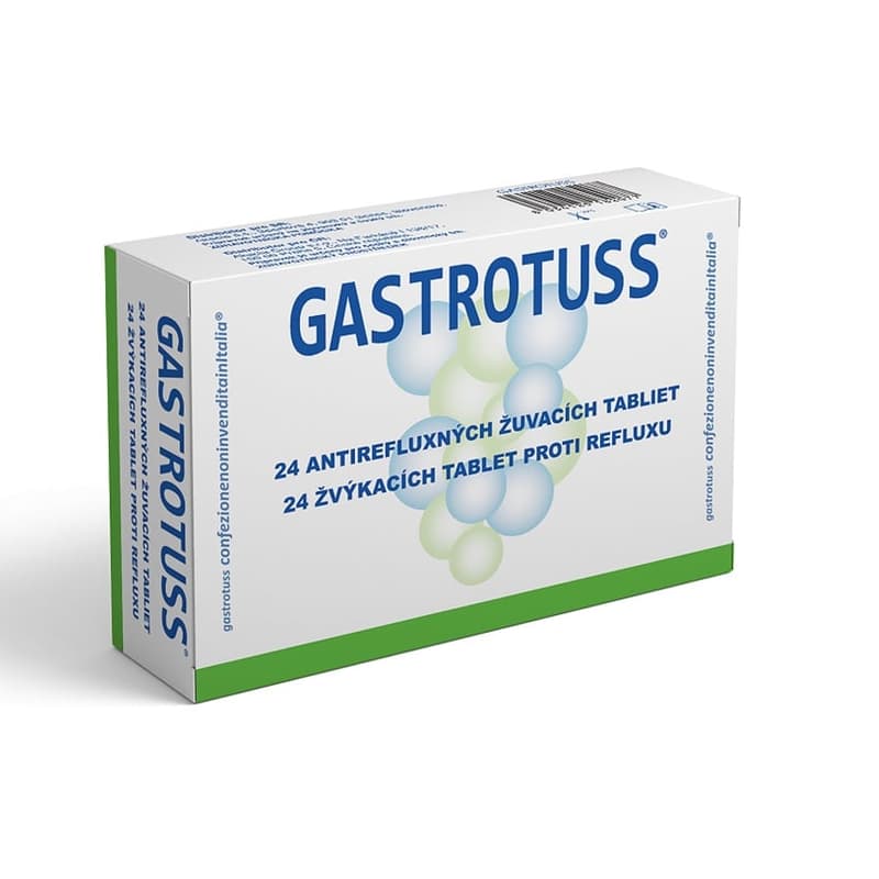 GASTROTUSS Anti-reflux chewable tablets 24pcs