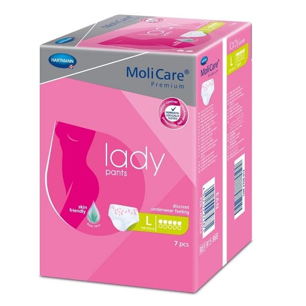 KALHOTKY NAVLÉKACÍ MOLICARE LADY PANTS 5 KAPEK L BOKY 100-150CM,958ML,7KS