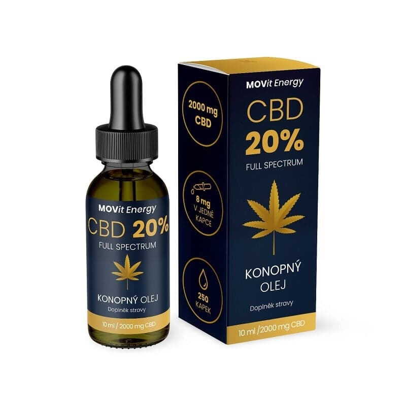 MOVit CBD 20% Full Spectrum Hemp Oil 10ml