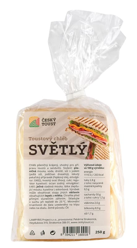 Český toast Toast bread light
