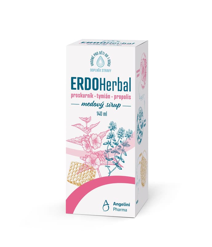 ERDOHerbal medový sirup 140ml