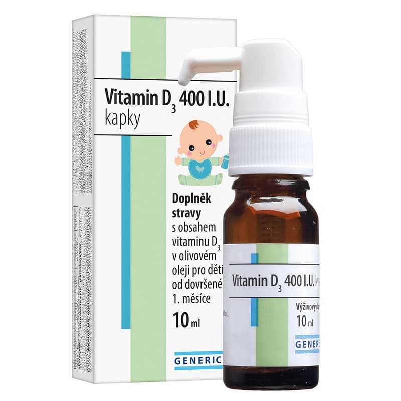 Vitamin D3 400 I.U. drops 10 ml Generica