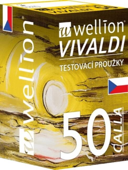 WELLION VIVALDI CALLA GLUKÓZOVÉ DIAGNOSTICKÉ PROUŽKY PROUŽKY TESTOVACÍ  DIAGNOSTICKÉ DO GLUKOMETRŮ CALL