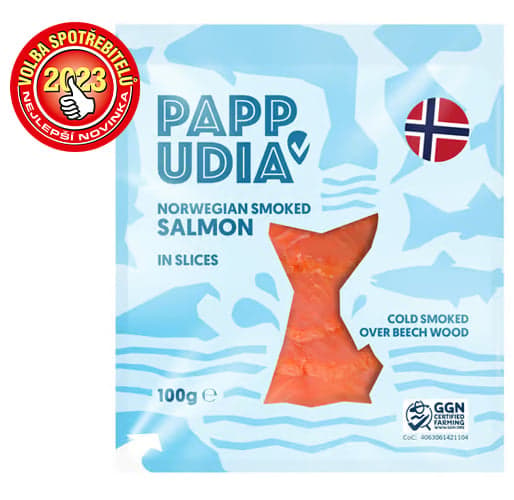 Pappudia Norwegian smoked salmon in slices