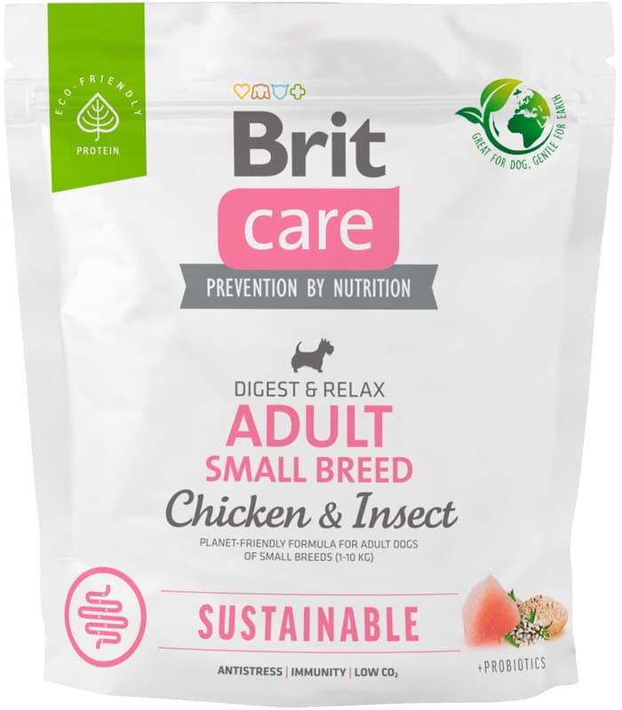 Brit Care Sustainable Adult Small Breed Chicken & Insect for dogs