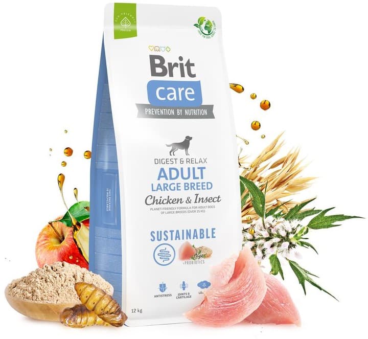 Brit Care Sustainable Adult Large Breed Chicken & Insect for dogs