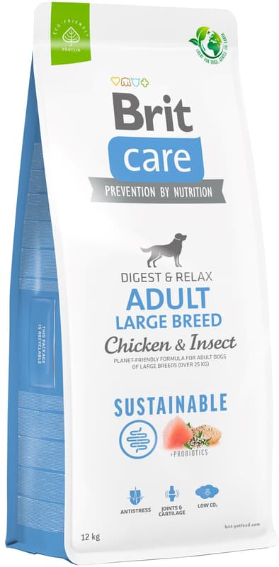 Brit Care Sustainable Adult Large Breed Chicken & Insect for dogs