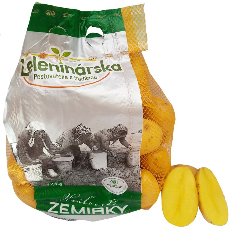 Premium Royal potatoes - edible late yellow, type A, packaging