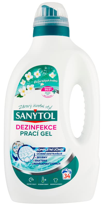 Sanytol Dezinfekční prací gel květinová svěžest (1,7 l)