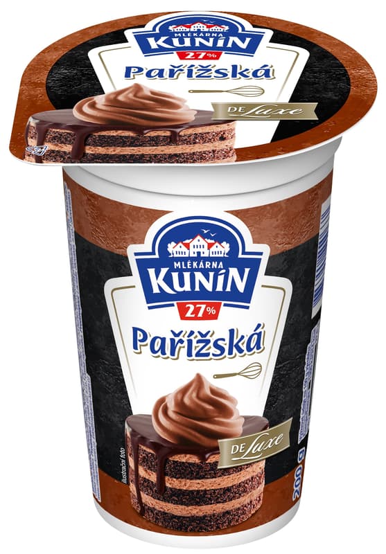 Mlékarna Kunín Parisian whipped cream de luxe 27%
