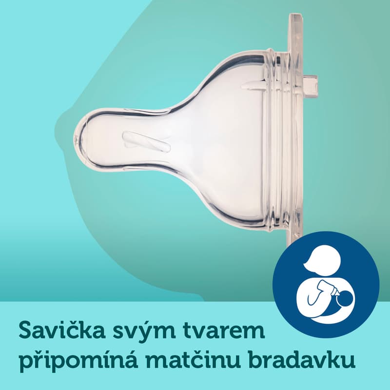 Canpol babies Lahev se širokým hrdlem Bonjour Paris modrá