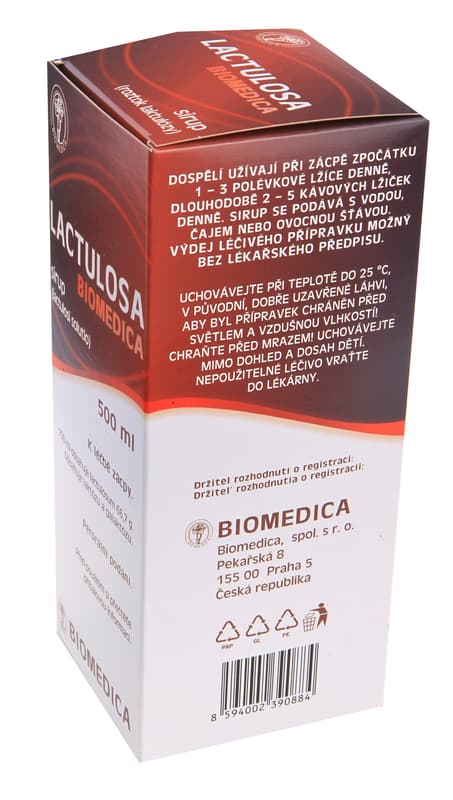LACTULOSA BIOMEDICA 667MG/ML sirup 500ML