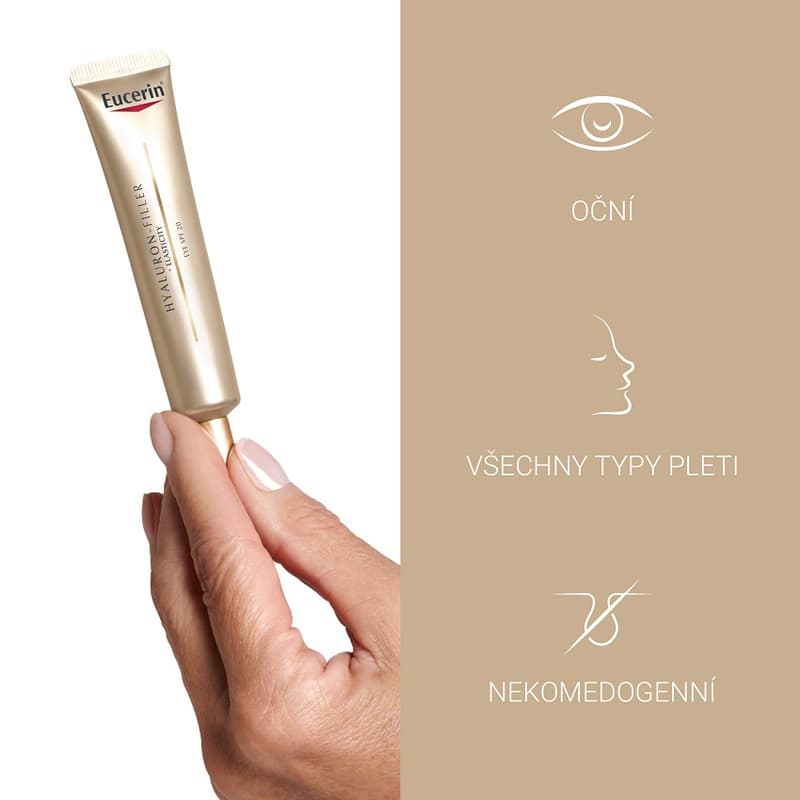 EUCERIN HYALURON-FILLER+ELAST.oční kr.SPF20 15ml