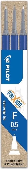 Pilot FriXion Point, modrá náhradní náplň do rolleru, šířka hrotu 0,5 mm