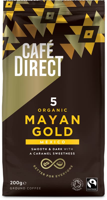 Cafédirect BIO Mayan Gold Mexiko SCA 82 mletá káva