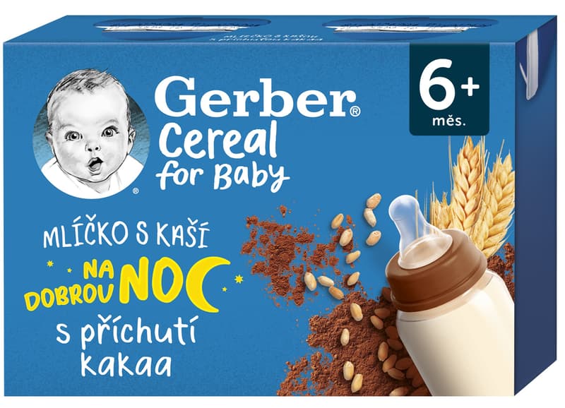 Gerber Cereal Milk with cocoa