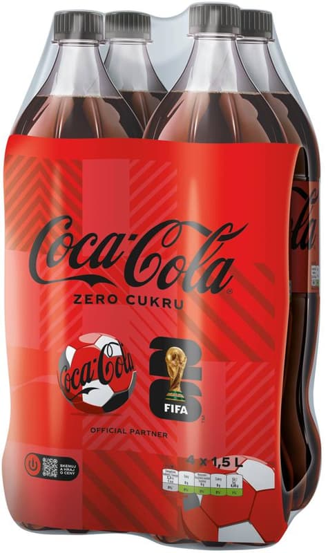Coca-Cola Zero multipack (4×1,5 l)