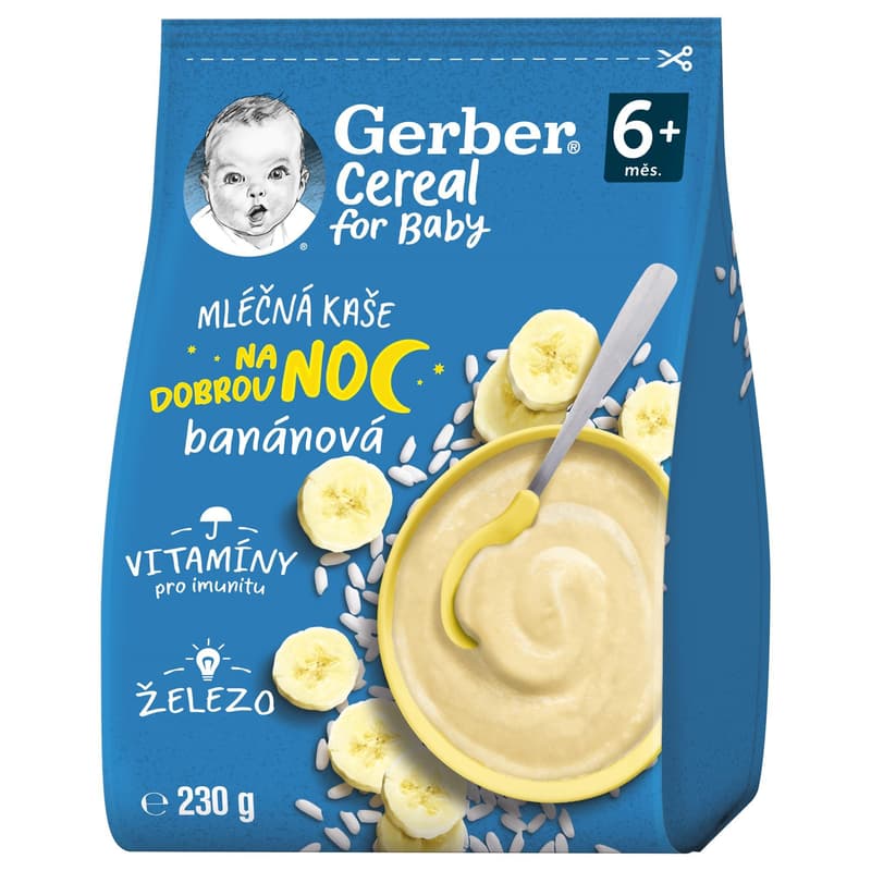 Gerber Cereal Banana Milk Porridge Good night