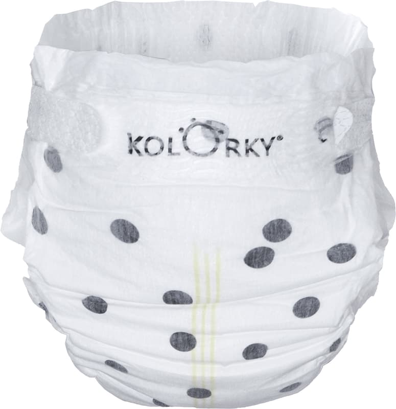 Kolorky EKO Disposable diaper panties deluxe velvet XL polka dots (12-16 kg) 17 pcs