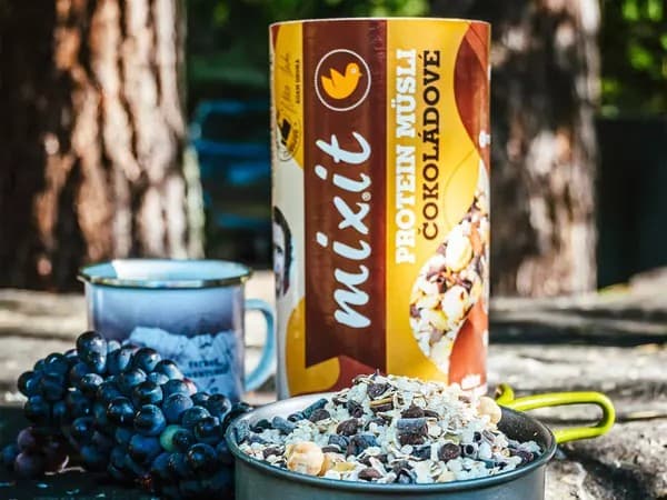 Mixit Protein müsli with chocolate from Adam Ondra gluten free