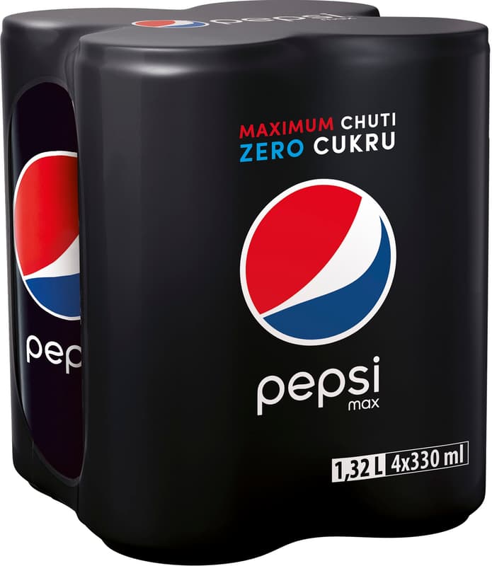 Pepsi Zero Sugar plech multipack (4×330ml)
