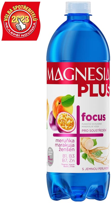 Magnesia Plus Focus meruňka, marakuja a ženšen