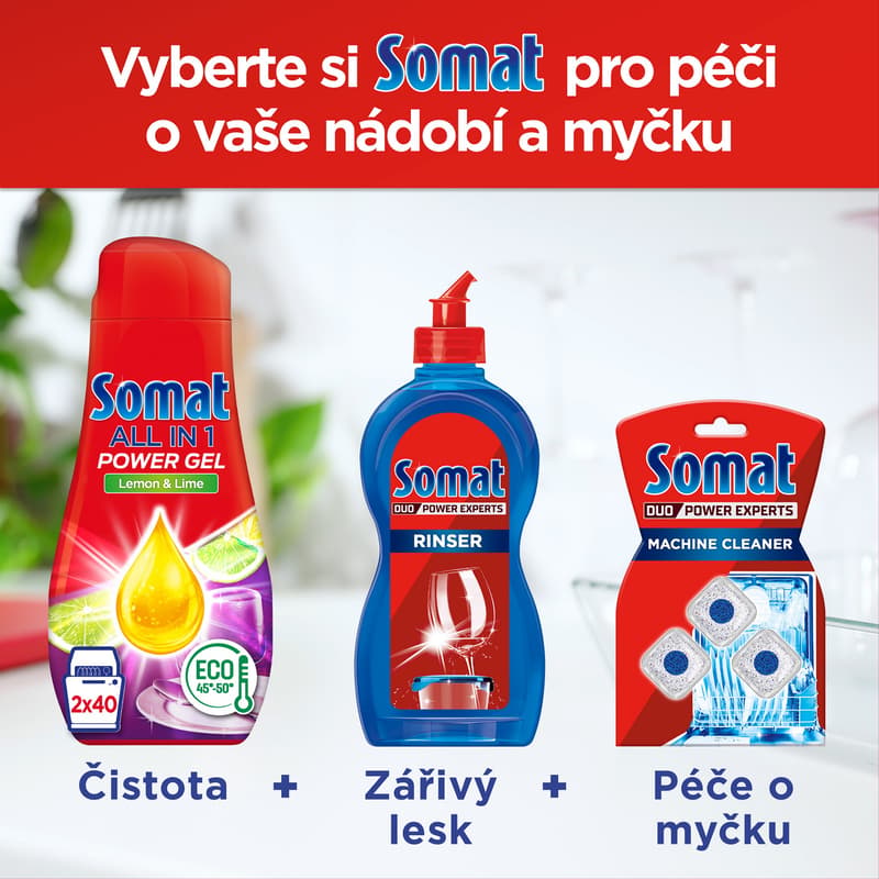 Somat All in 1 Lemon & Lime dishwasher gel (1.44 l)
