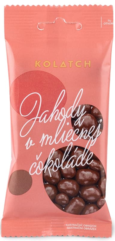 Kolatch Lyophilized strawberries in milk chocolate