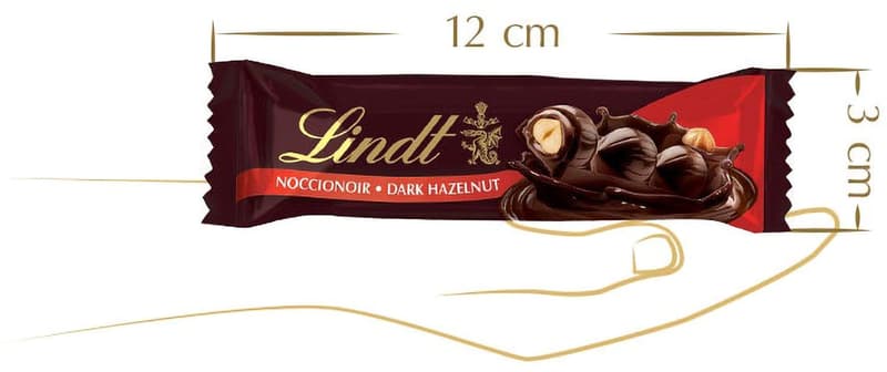 Lindt Noccionoir dark chocolate bar with hazelnuts