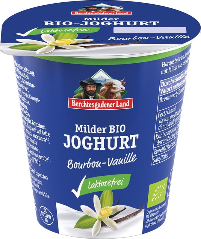 Berchtesgadener Land BIO Vanilkový jogurt bez laktózy