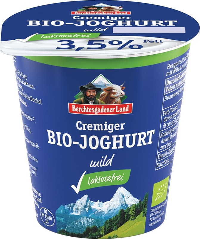 Berchtesgadener Land BIO Lactose-free white yogurt