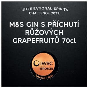 Marks & Spencer Gin s příchutí růžových grapefruitů 40 % obj.