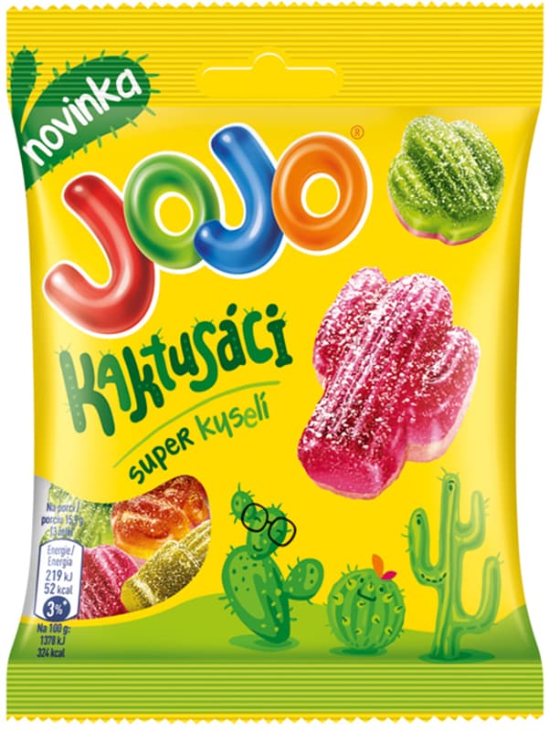 Jojo Kaktusáci mix of sour jelly candies with and without filling