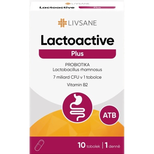 LIVSANE Lactoactive Plus PROBIOTICS vit. B2 tob.10