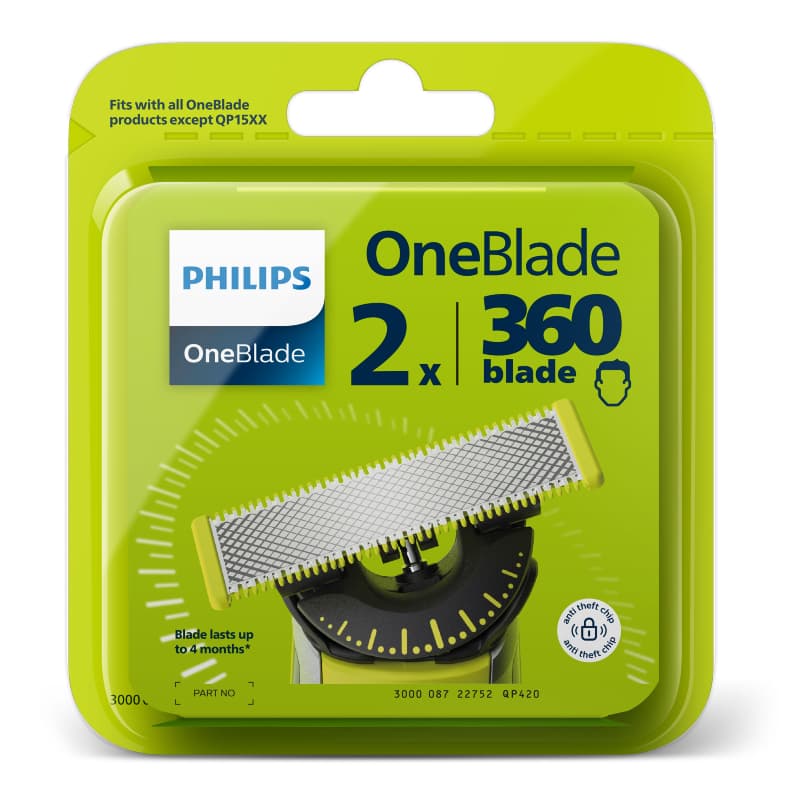 Philips OneBlade 360 QP420/50 břity na tvář 2ks