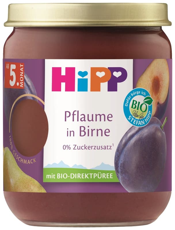 HiPP BIO Superovoce hrušky a švestky od uk. 4.–6. měsíce