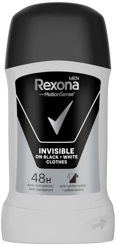 Rexona Men Invisible Black & White tuhý antiperspirant