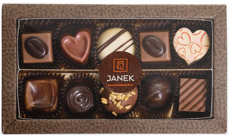 Čokoládovna Janek box of ten pralines