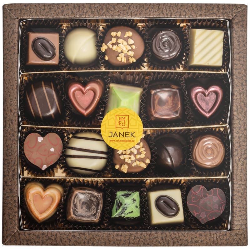 Čokoládovna Janek box of twenty pralines